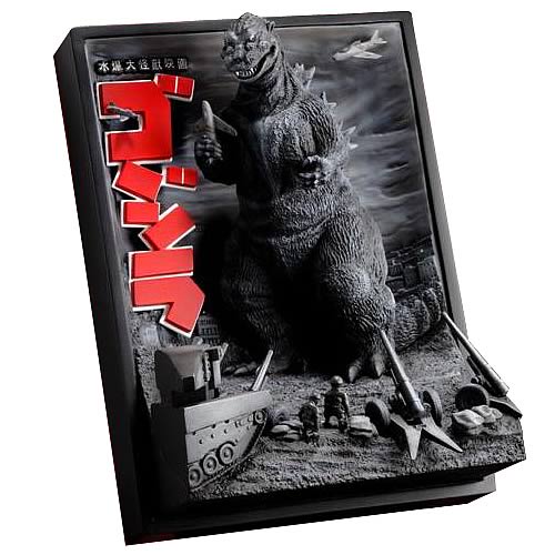 Real Artwork Series Godzilla 1954 3-D Poster Art Statue